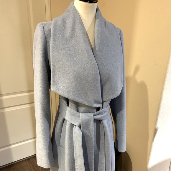Cole Haan Powder Blue Wool Coat - Picture 10 of 17